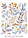 Kondolenzkarte florale Illustration