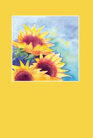 Karte zur Genesung Motiv Sonneblume